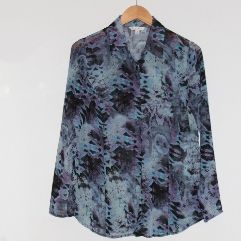 CAbi long sleeve blouse, Size M
